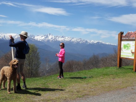 Vue sur le mont Valier depuis Péguère