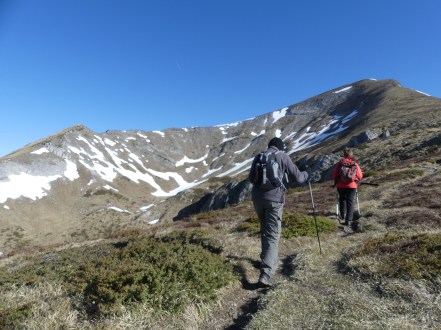 Montée vers le sommet depuis le port de Saleix