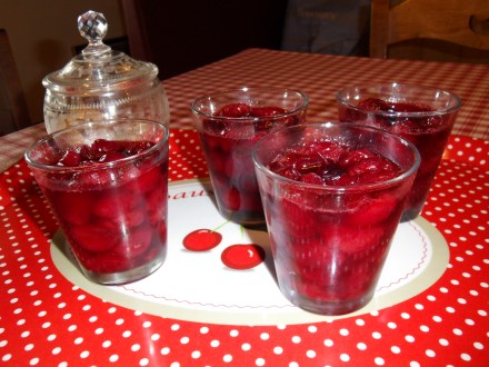 Verrines à la cerises