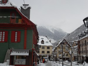 Vielha sous la neige