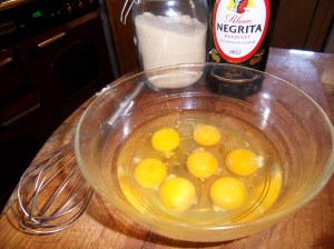 Les œufs pour l'omelette